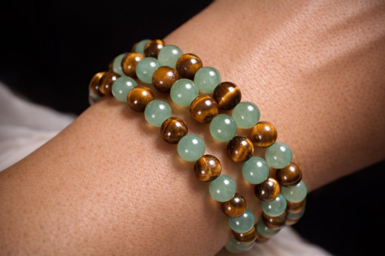 Golden abundance crystal bracelet