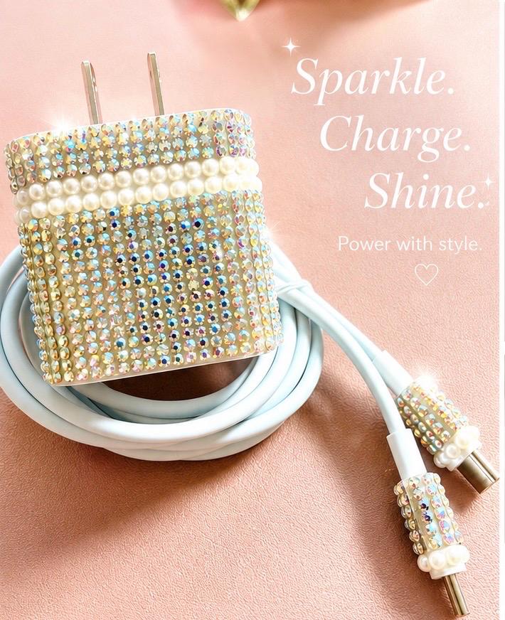 Luxury Bling USB-C Charger Set