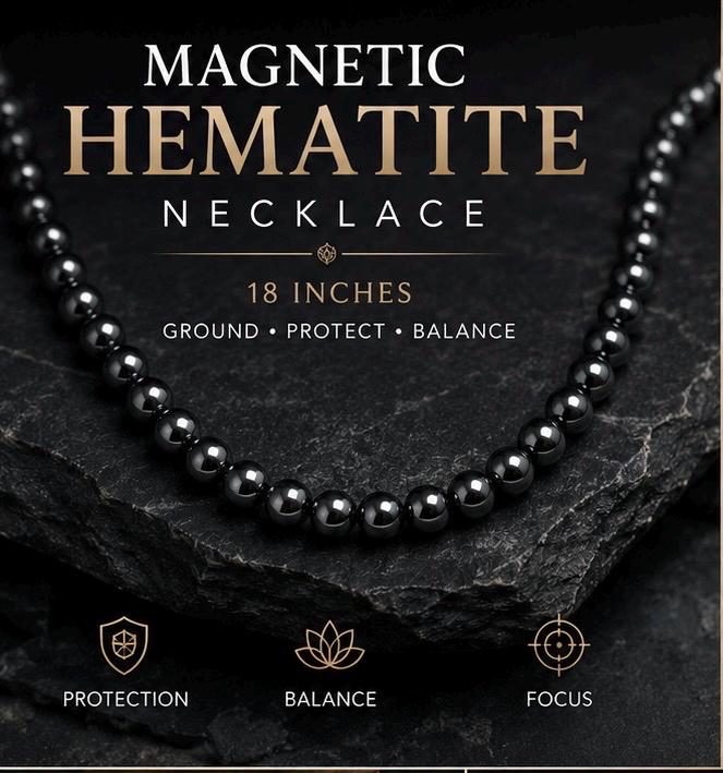 Magnetic Hematite Necklace – 18 Inch Healing Necklace