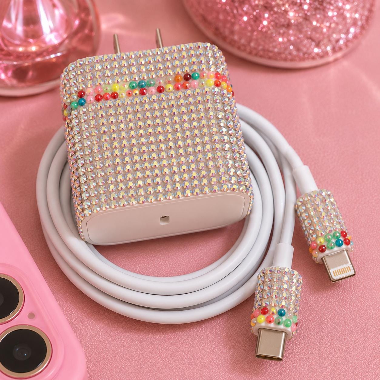 Luxury Bling USB-C Charger Set