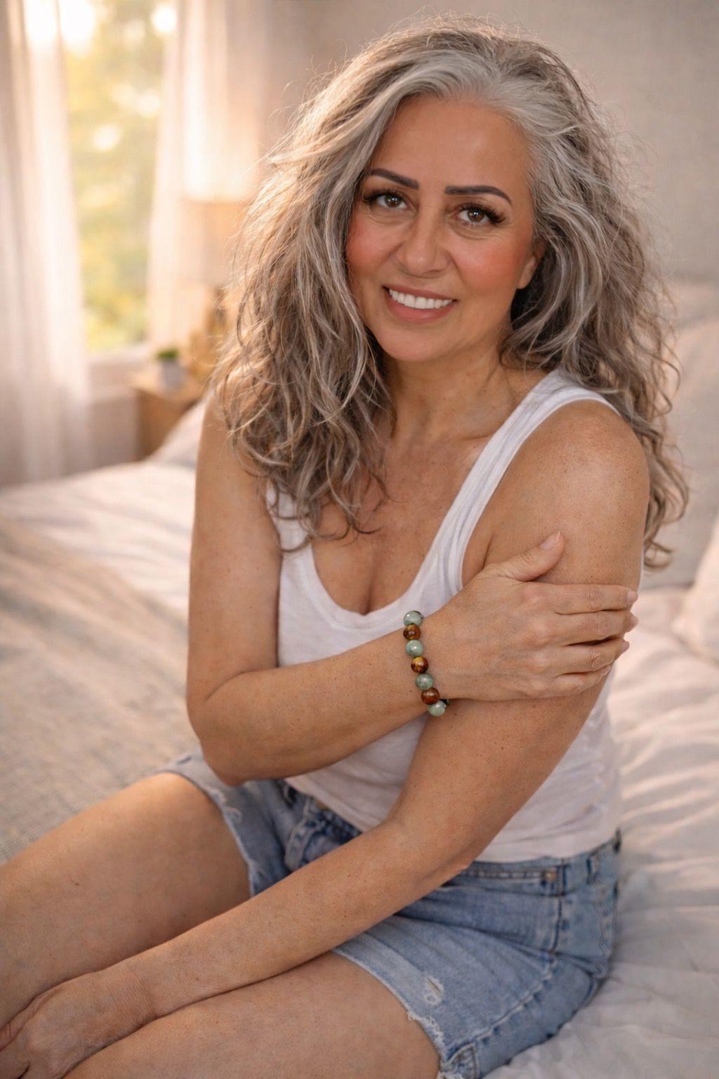 Golden abundance crystal bracelet