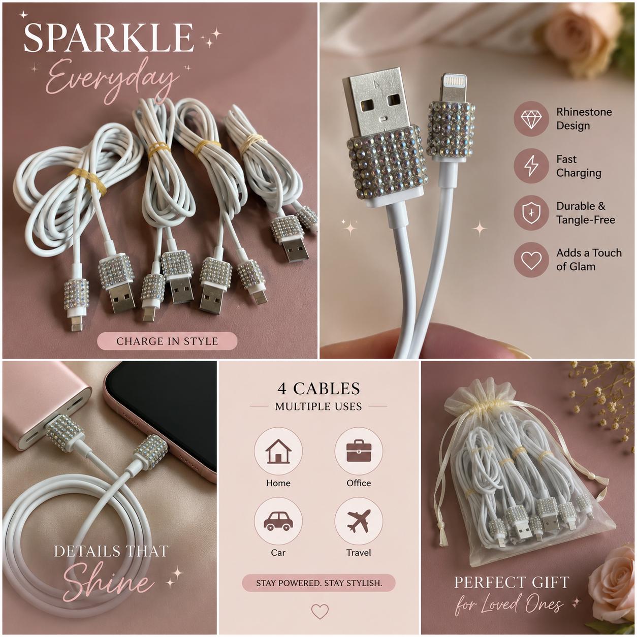 luxury glam accessory LIGHTNING cable