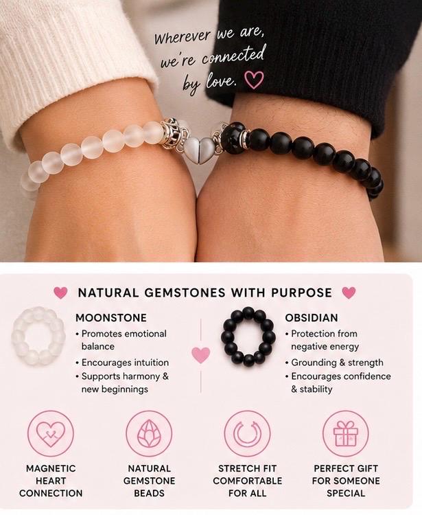 Magnetic Love Bracelets – Feel the Connection