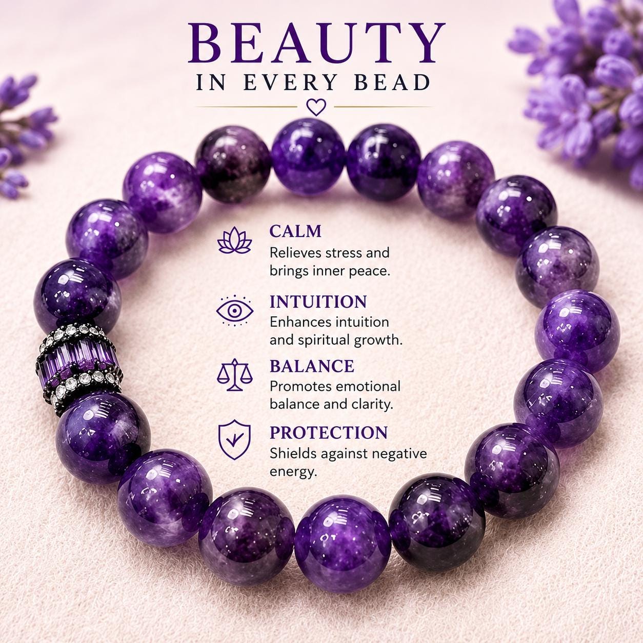 AMETHYST SERENITY BRACELET