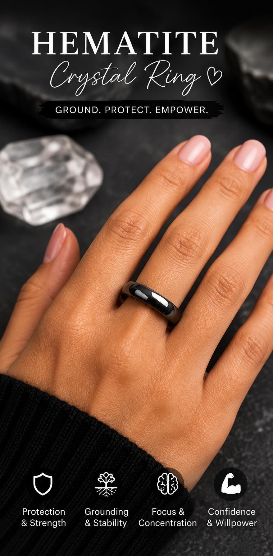 Crystal Ring Collection – Natural Gemstone Rings