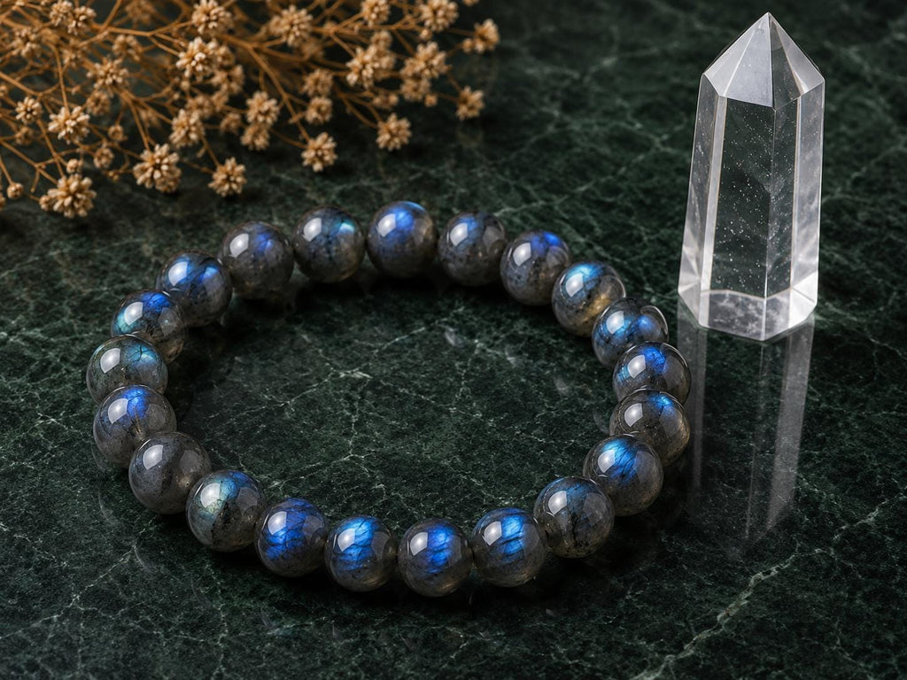 Midnight Aurora 8mm Labradorite Crystal Bracelet