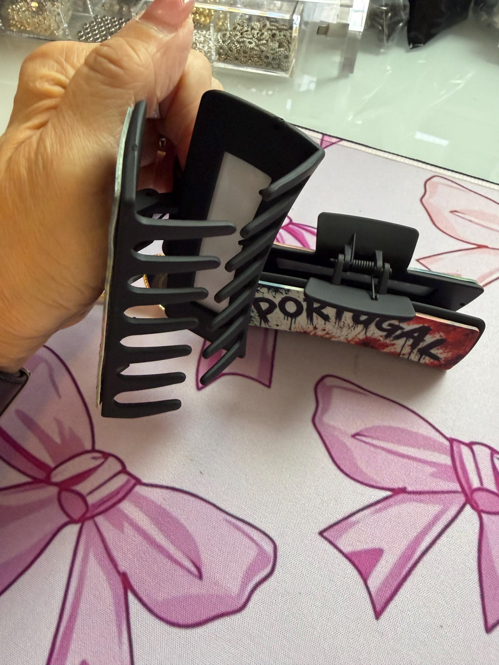 Custom Sublimated Hair Clips & Claw Clips