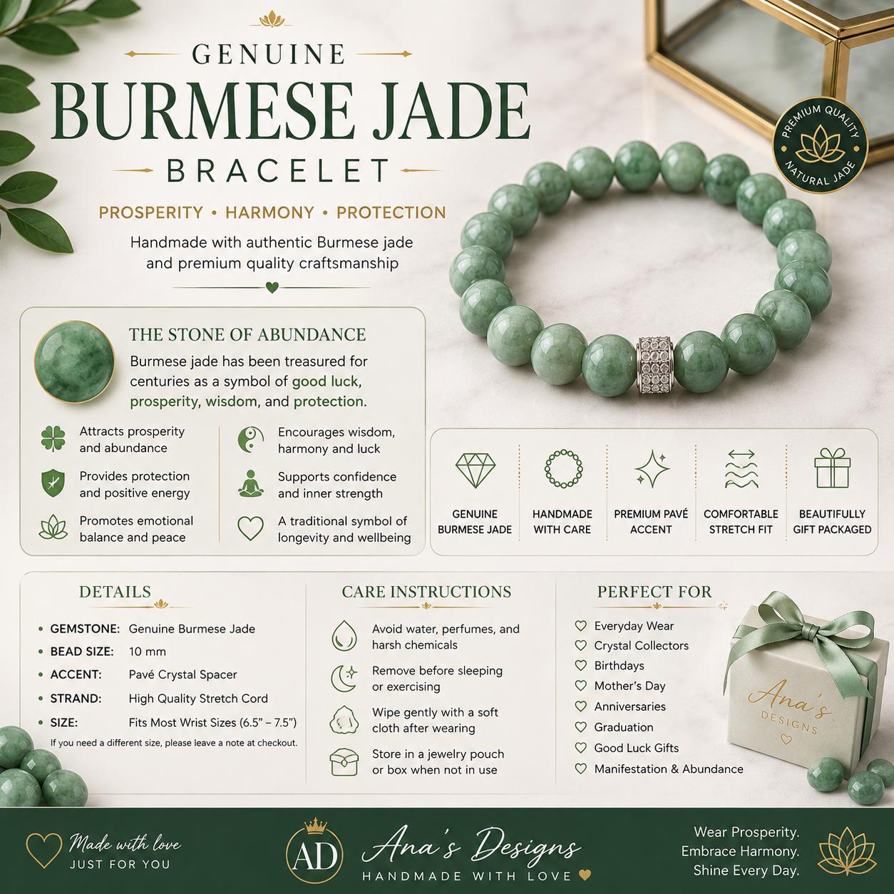 Genuine Burmese Jade Bracelet