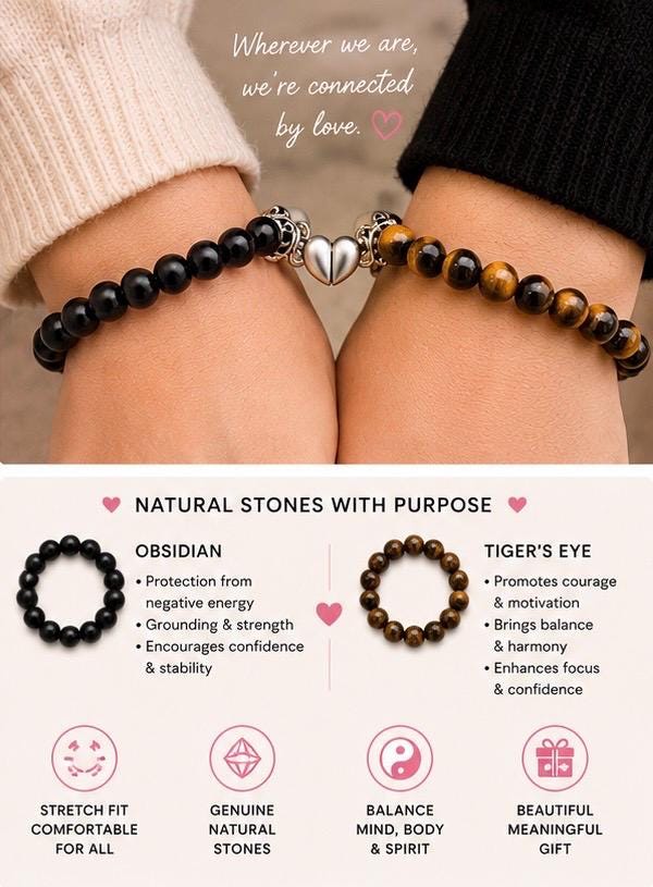 Magnetic Love Bracelets – Feel the Connection