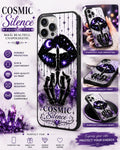 Bold Unapologetic Phone Case: Glitter Lips, Skeleton Hand, Celestial Design