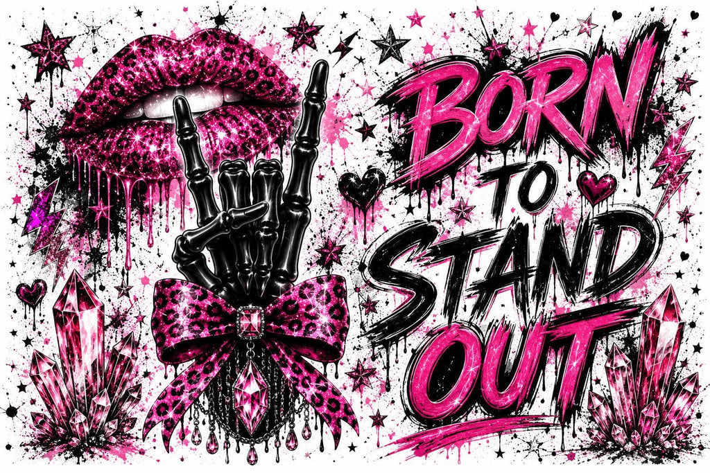 Gothic Skeleton Tumbler | Manifest Dreams, Kindness Free | Sublimation Print