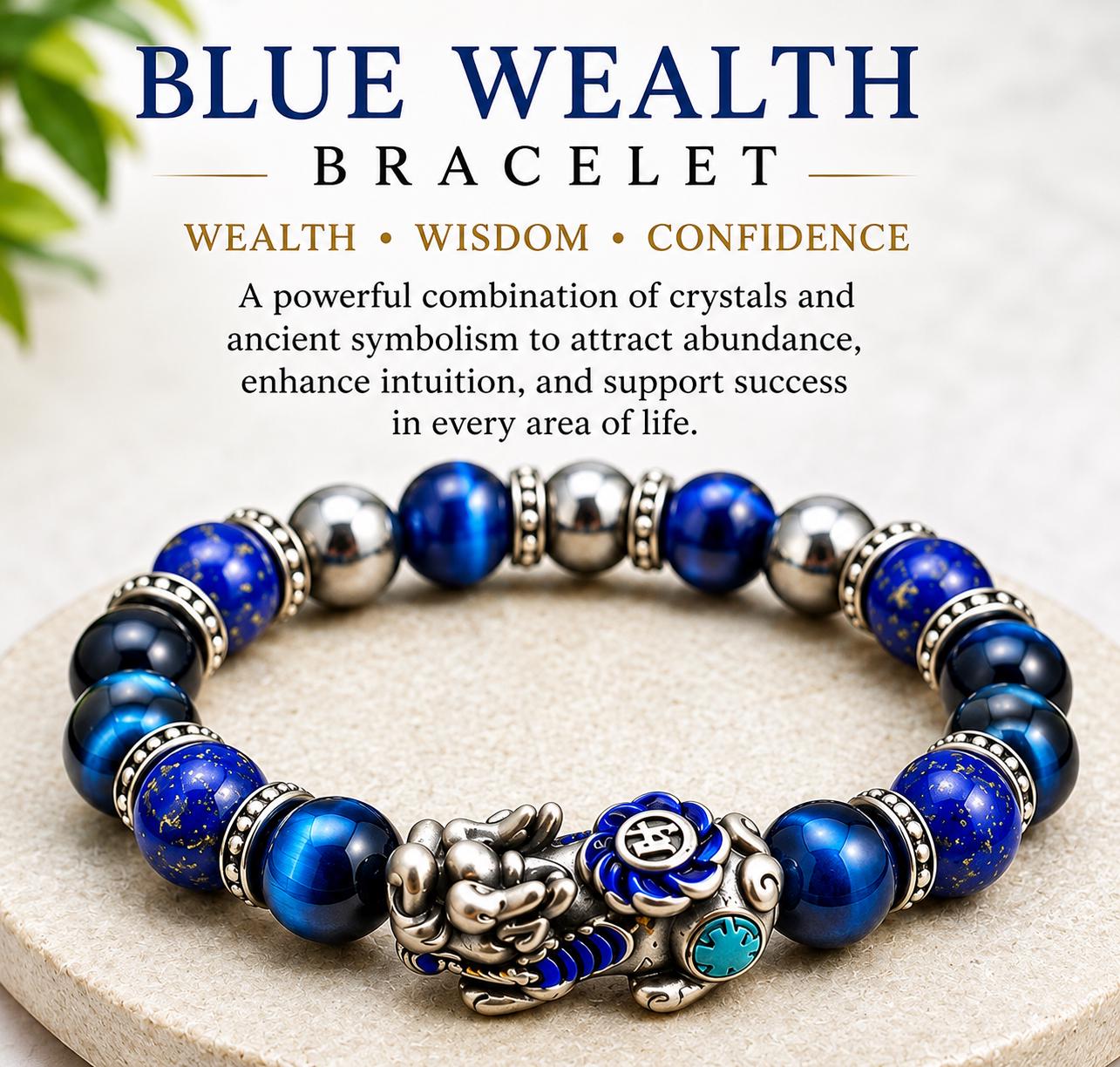 Blue Wealth Bracelet – Pixiu Prosperity Bracelet