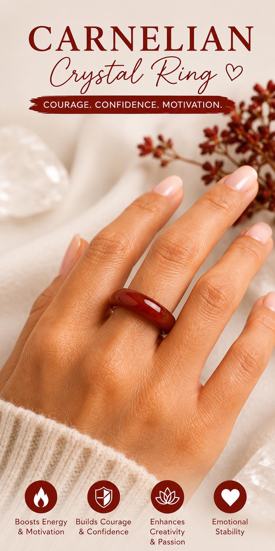 Crystal Ring Collection – Natural Gemstone Rings