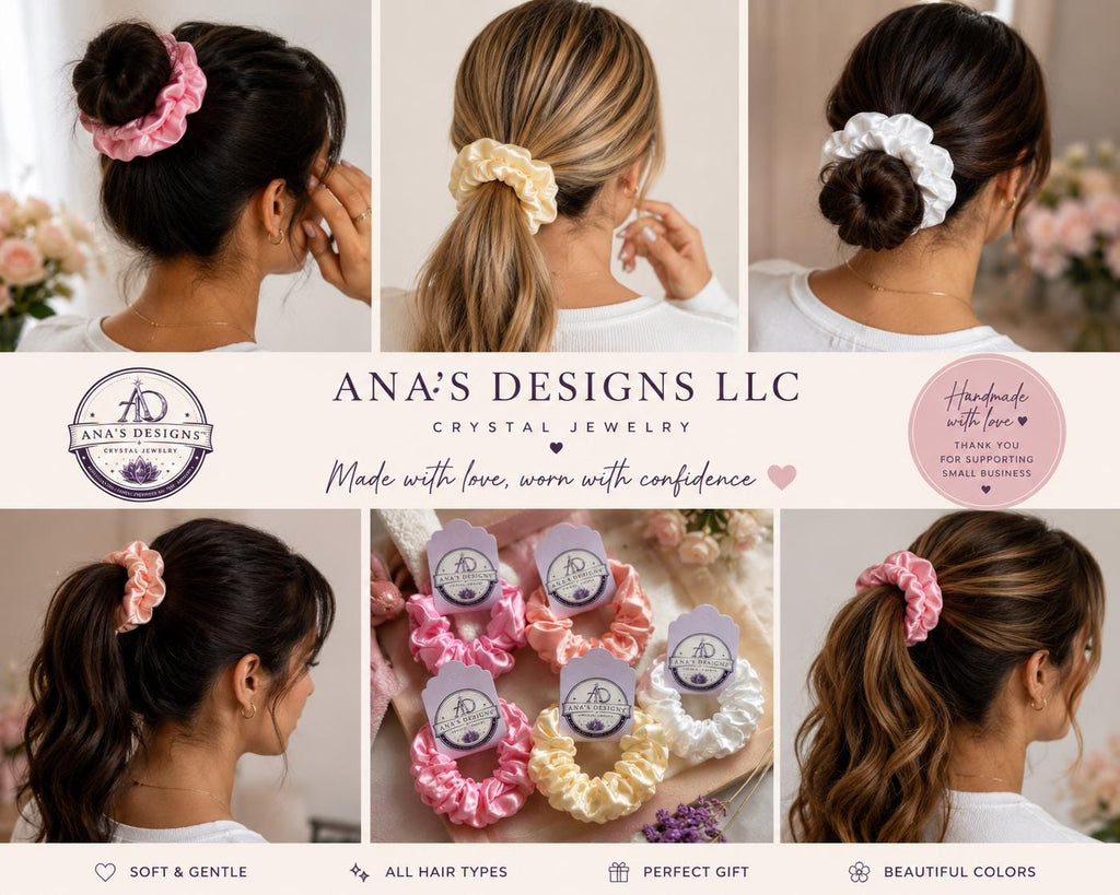 Satin Scrunchies – Gentle Hair Tie, Elegant Style, Soft Finish