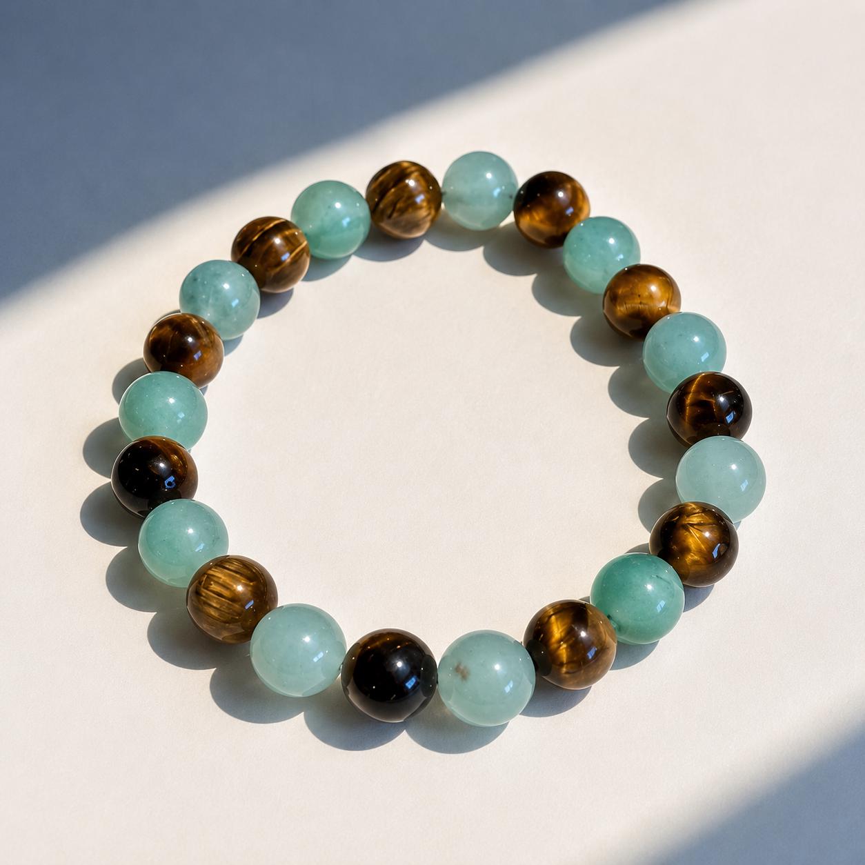 Golden abundance crystal bracelet
