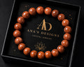 Starlit Ember Goldstone Crystal Bracelet Collection