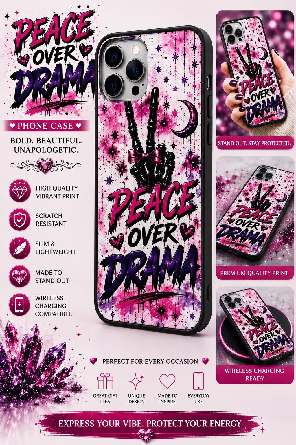 Bold Unapologetic Phone Case: Glitter Lips, Skeleton Hand, Celestial Design