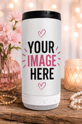 Personalized Photo Bluetooth Speaker Tumbler | 16 oz Can Cooler Beverage Holder