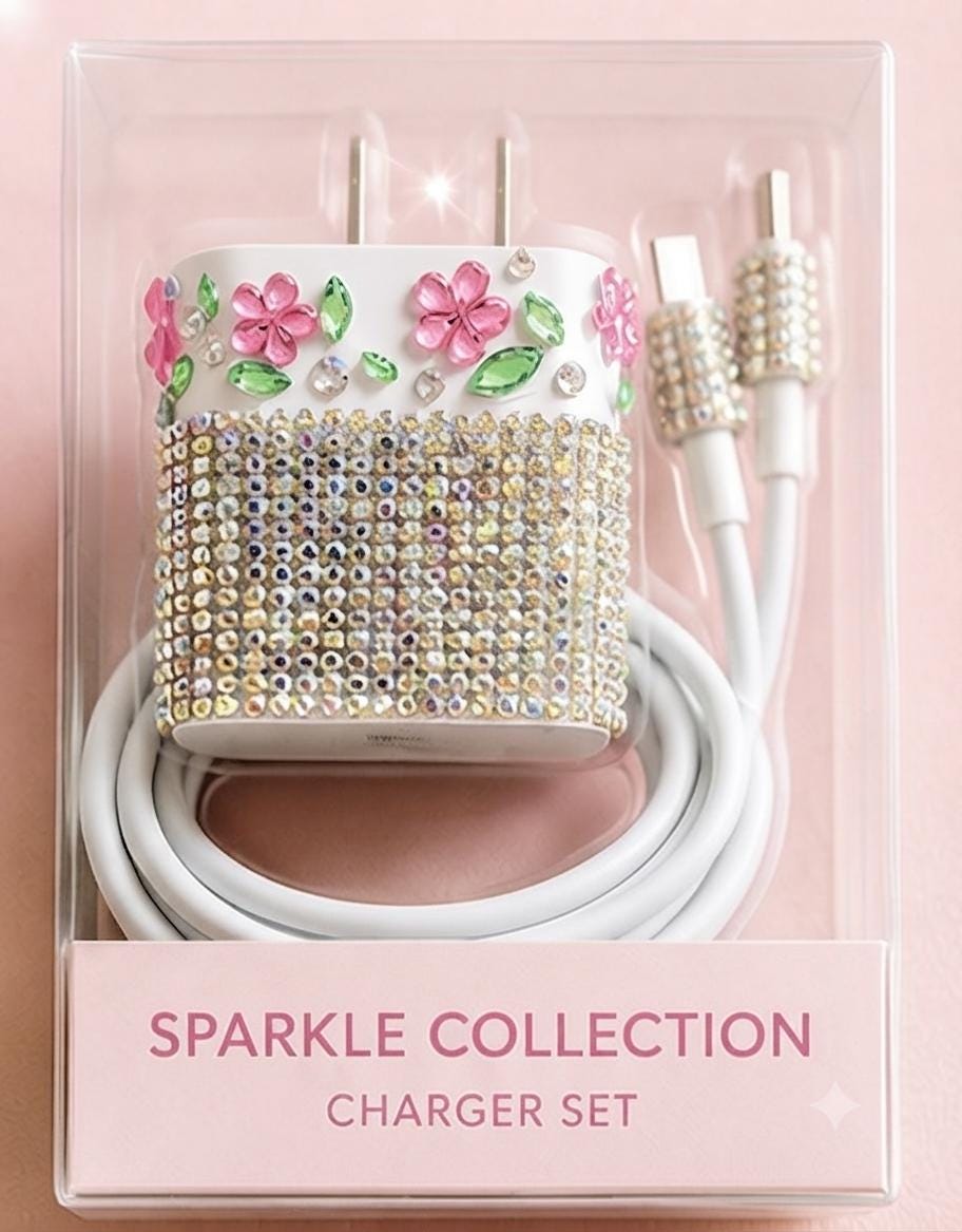 Luxury Bling USB-C Charger Set