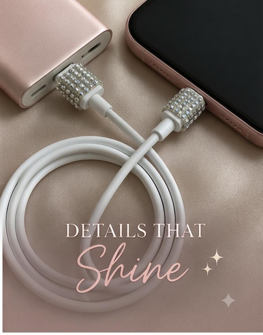 luxury glam accessory LIGHTNING cable