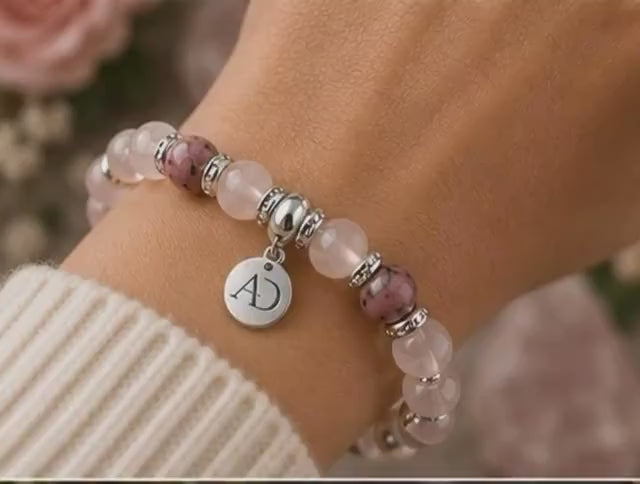 Heart Healing Harmony Bracelet Rose Quartz • Rhodonite • Clear Quartz