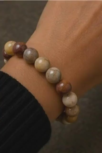 Desert Eclipse 8mm Mookaite Jasper Bracelet