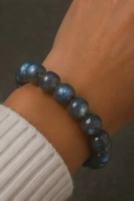 Midnight Aurora 8mm Labradorite Crystal Bracelet