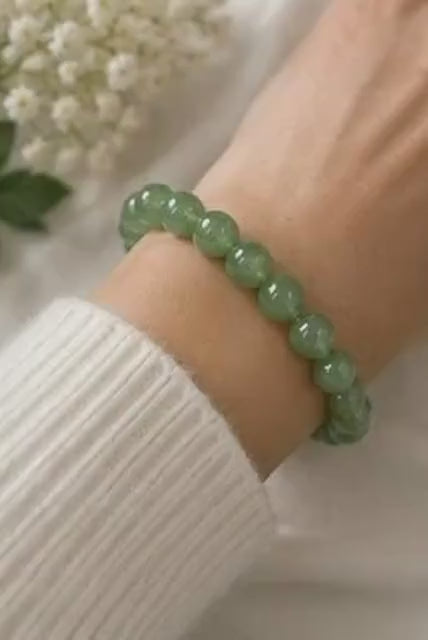 Emerald Aura 8mm Green Aventurine Crystal Bracelet