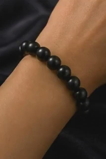 Midnight Shield  8mm Black Onyx Protection Bracelet
